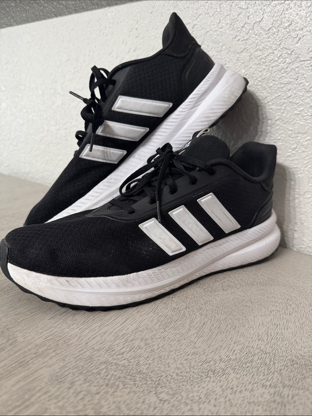 adidas Black and White Athletic Running Shoes